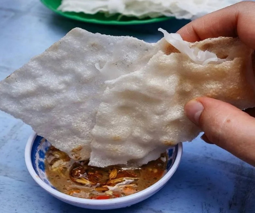 bánh tráng đập,