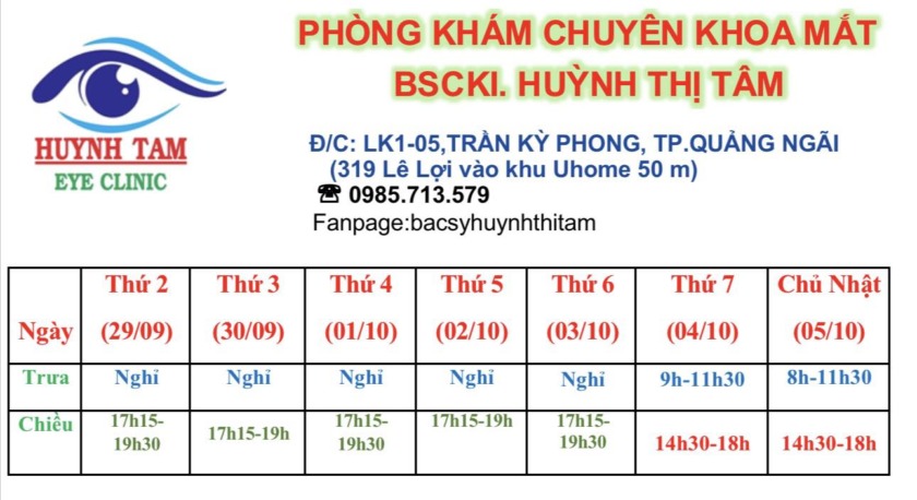 phòng khám mắt quảng ngãi địa chỉ khám mắt uy tín ở Quảng Ngãi