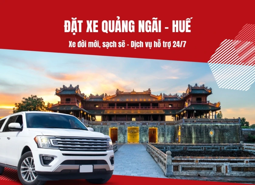 thuê xe Quảng Ngãi đi Huế