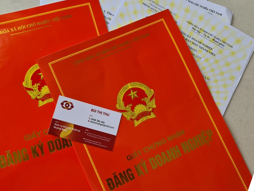 Đăng ký giấy phép kinh doanh Quảng Ngãi